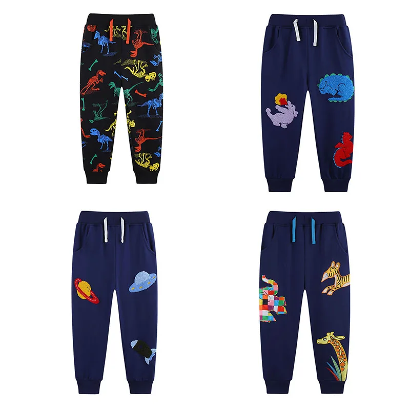 

Jumping Meters 2-7T Long Pants Dragon Boys Sweatpants Autumn Spring Children's Clothing Full Length Drawstring Baby Trousers