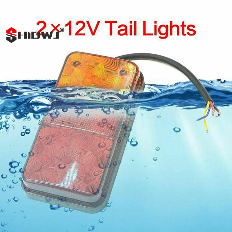 سيارة LED الذيل بدوره إشارة الترا برايت 12/24 فولت الفرامل عكس مصباح لشاحنة بيك اب مقطورة لمبة خلفية مقاوم للماء