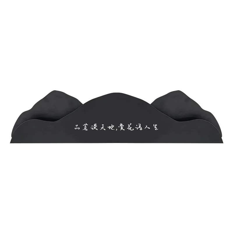Wrought iron wave baffle New Chinese teahouse Front bar counter Operating table Irregular enclosure