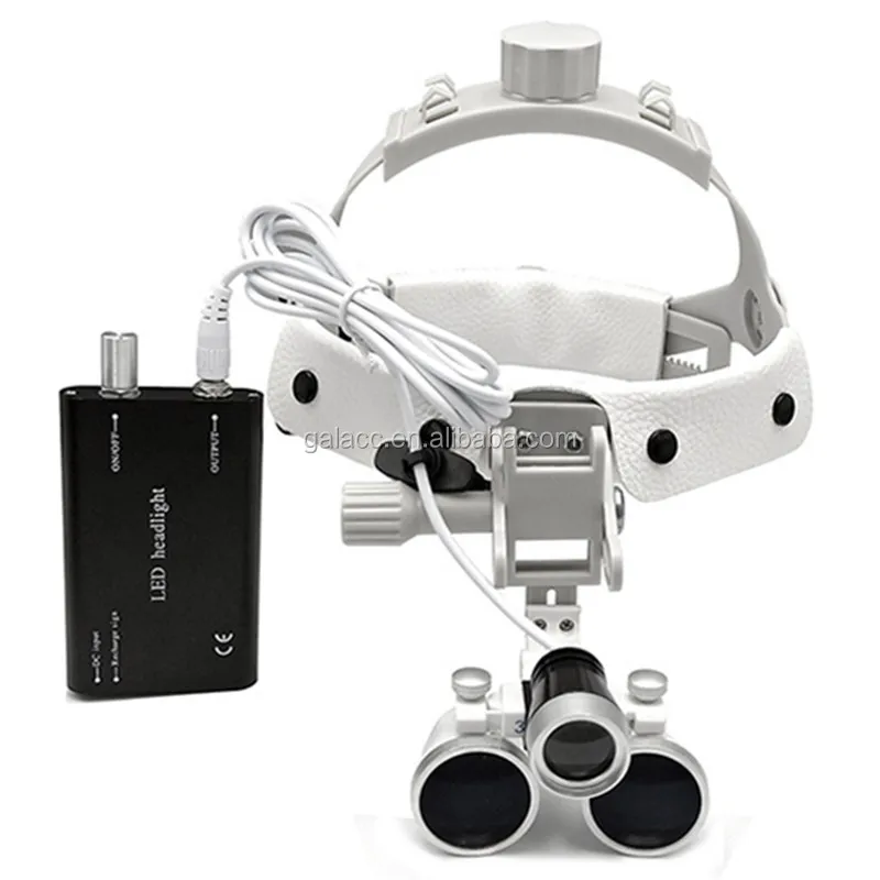 Wireless Portable Led Headlight Den tal Loupe Surgical Magnifying Glasses Magnifier 3.5x Head Glasses with LED Light