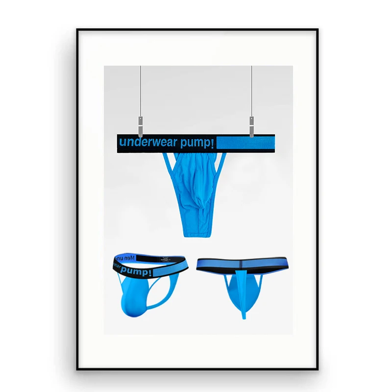 

2PCS Men's Modal Soft Skin-Friendly Lightweight Thong, Front Double Hollow Out Single Thong Design, Contrast Waistband Underwear