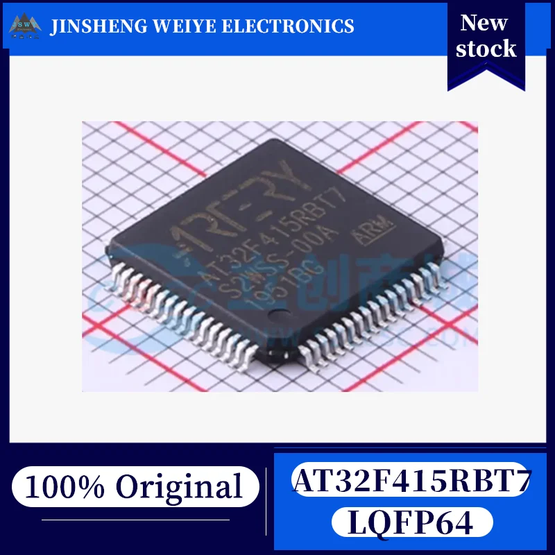 

(10/50 pieces) AT32F415RBT7 LQFP-64 32-bit MCU, 150MHz clock speed, 128KB Flash, 32KB SRAM, 100% original, brand new, in stock.
