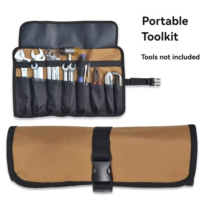 1pc Oxford Bag Portable Bag Wrench Tool Foldable Wrench Hammer Camping Pocket Tool Storage Bag Tool Kit