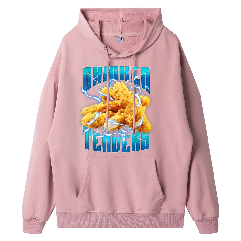 Chicken Tenders Funny Chicken Tenders Sweatshirt For Men Outdoor Hoodies Casual Hip Hop O Neck Hoodies Long Sleeve