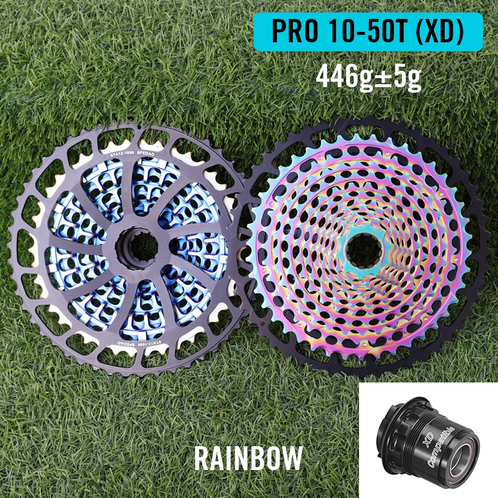 SPEDAO 12 Speed MTB Cassette 10-52T 10-50T 11-50T XD HG Vrijloop Lichtgewicht CNC K7 Tandwiel Aandrijflijn Upgrade Fiets Onderdelen