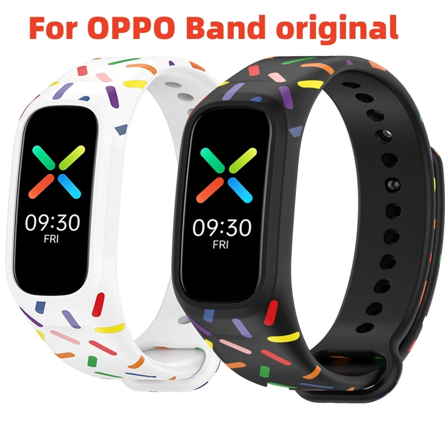 SiliconeRainbow  Wrist Strap for OPPO Band Replacement Bracelet Sport Band Soft Waterproof Wristband for OPPO Smart Band Belt