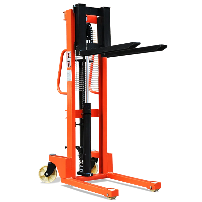 2-ton Manual Stacker manual stacking truck with lifting forks hydraulic loading and unloading vehicle manual forklift