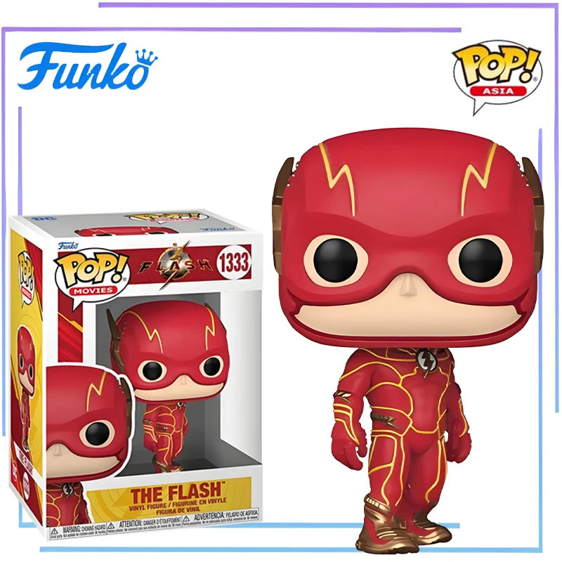 Edição genuína funko pop o flash anime figura de ação decoração desktop ornamento modelo brinquedos montagem modelo colecionável