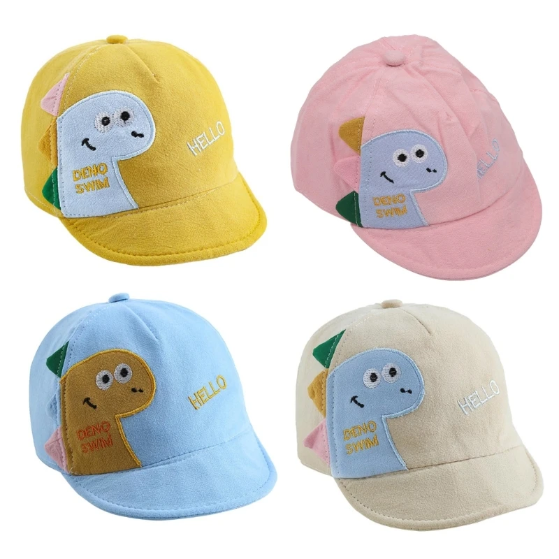 Cartoon Baby Sun Hat Summer Girls Boys Baseball Caps Infant Toddler Beach-Hat Animal-Pattern Coorful Hat Gift QX2D