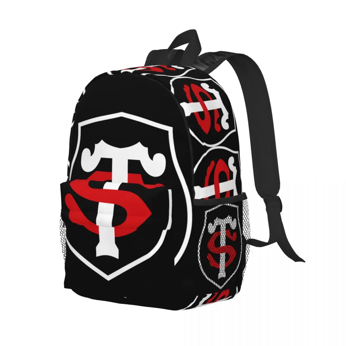 Stade Toulousain Logo Backpack Middle High College School Student Bookbag