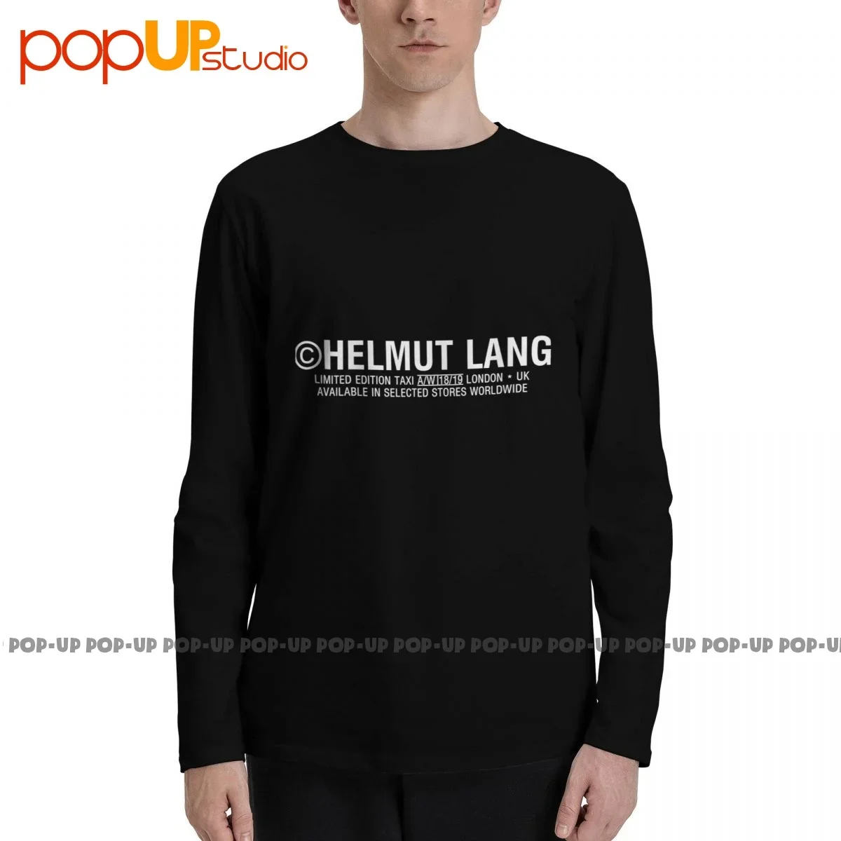 

Helmut Lang Taxi Long Sleeve T-Shirts T-shirt Tee Rare Funny Splicing Comfortable