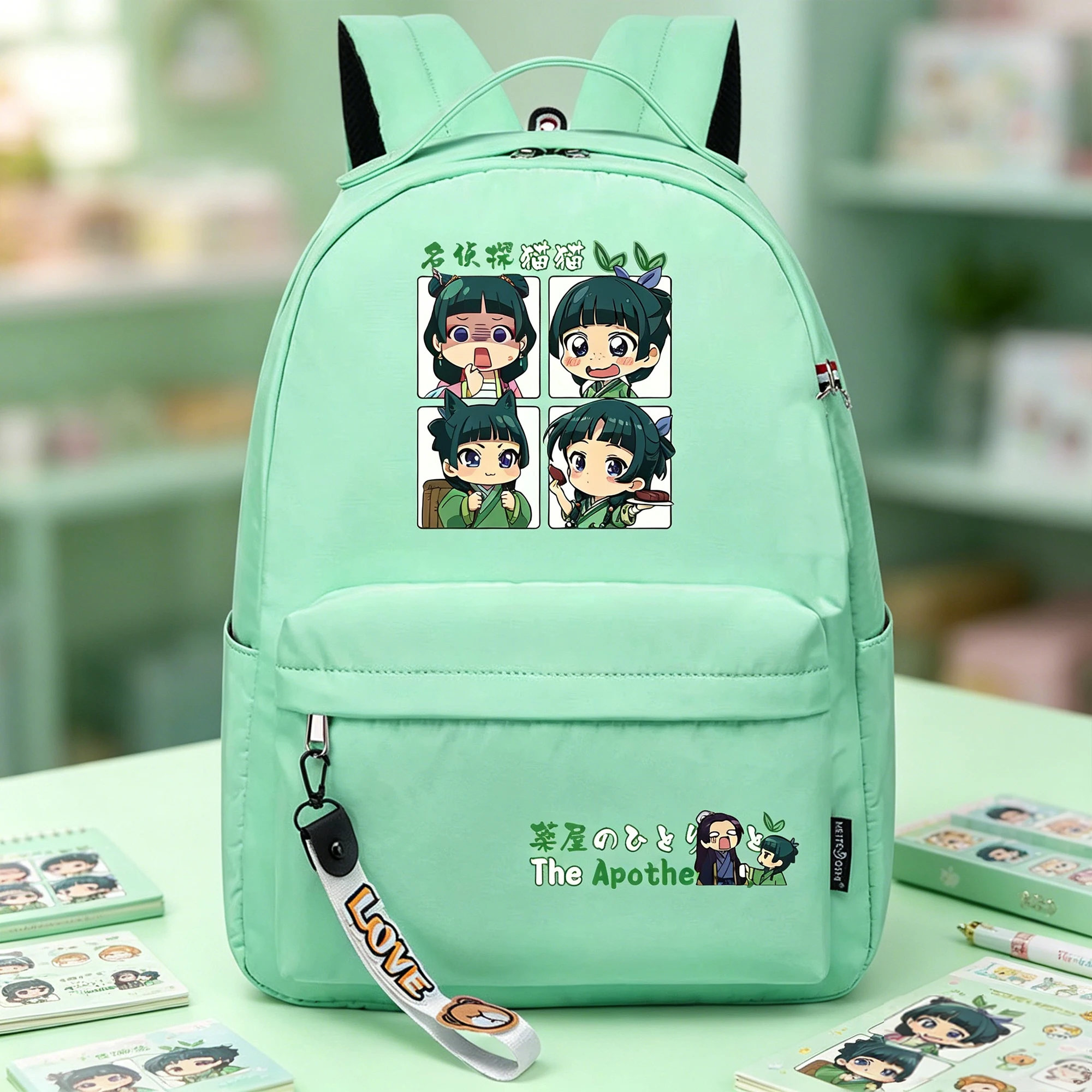 Anime The Apothecary Diaries Bookbag Pink Girls School Bags Women Travel Backpack Cartoon Laptop Bagpack Small Cute Daypack