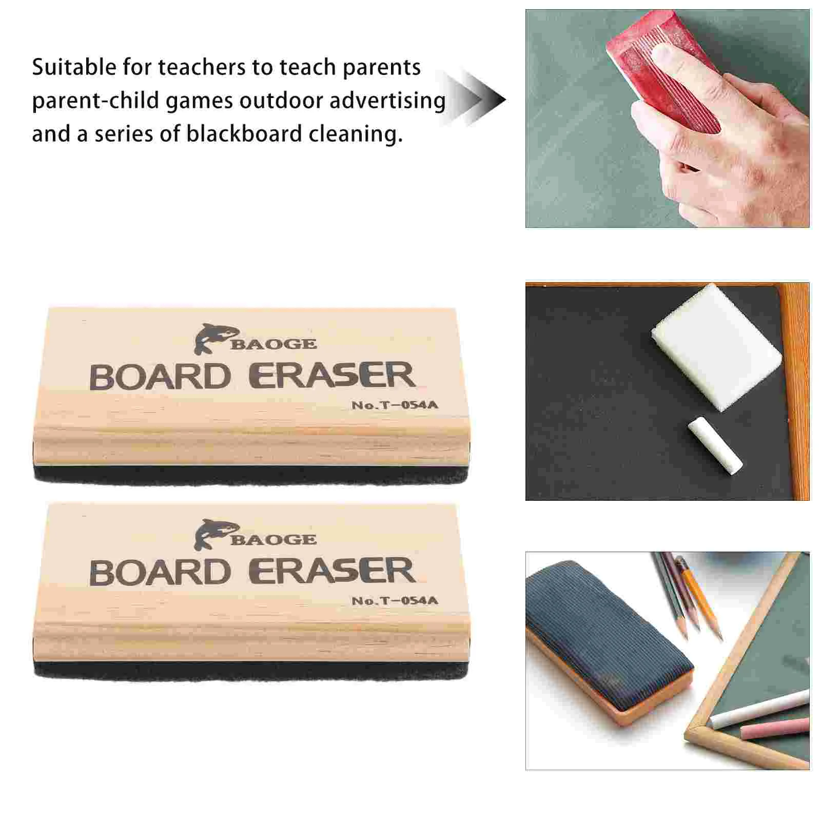 5 Pcs Classroom Blackboards Eraser Whiteboards for Wooden Office Pastel Pencils