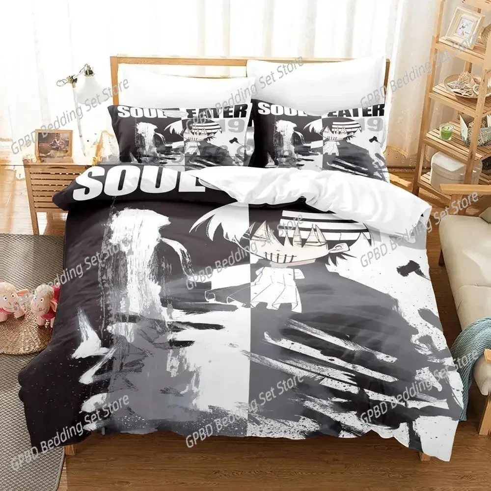 

Soul Eater 3D NEW Duvet Cover Pillowcase Bedding Set Adult Boy Girl Bedroom Decoration Children Single Double Large