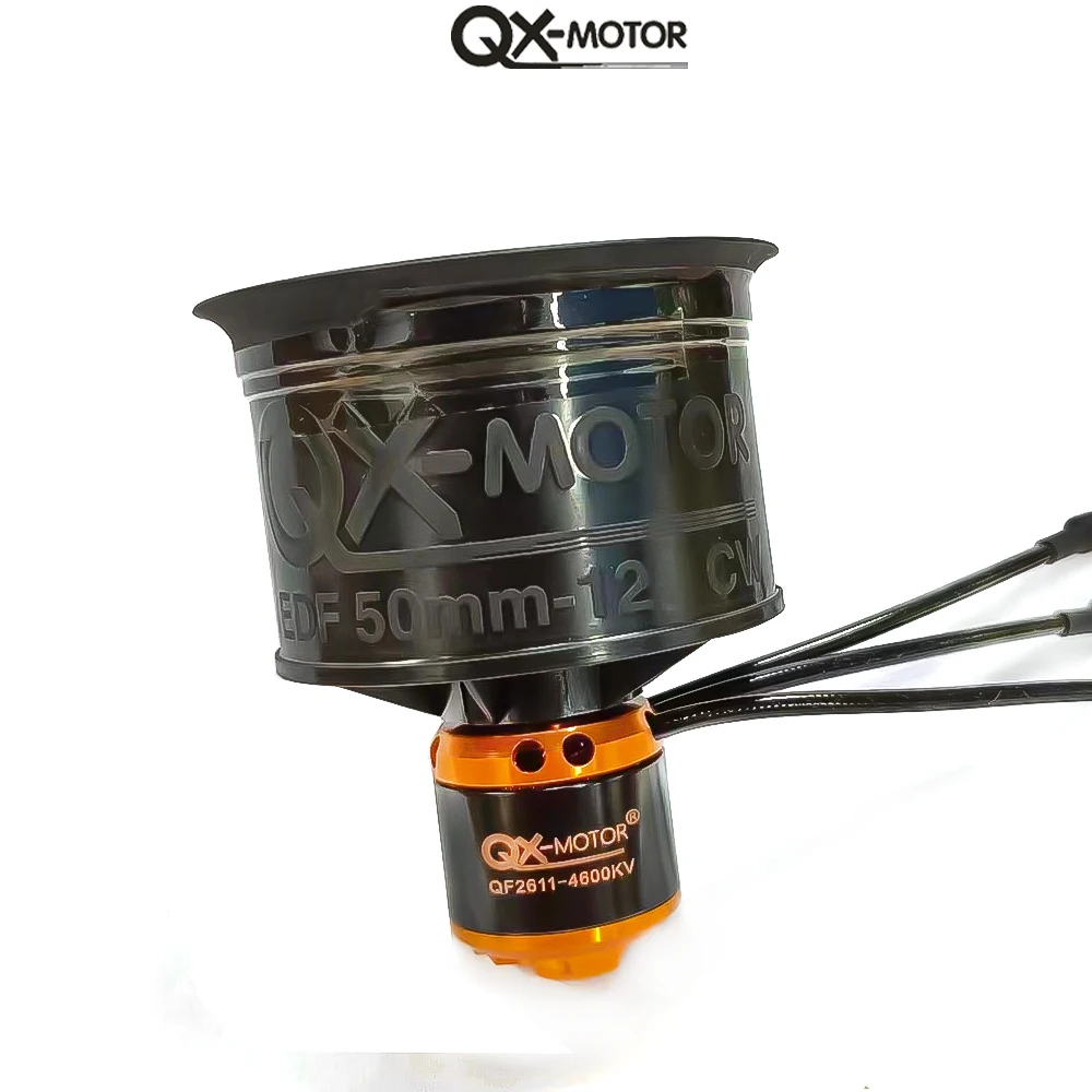 

QX-MOTOR 50mm EDF Ducted fan 12 blades CW CCW QF2611 3300/4000/4600/5000KV Brushless motor For FMS Multirotor Airplane Toy Parts