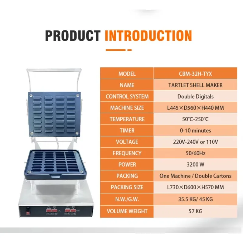 Commercial Tartlet Shell Machine For Small Business Idea Electric Mini Pie Crust Tart Press Machine With