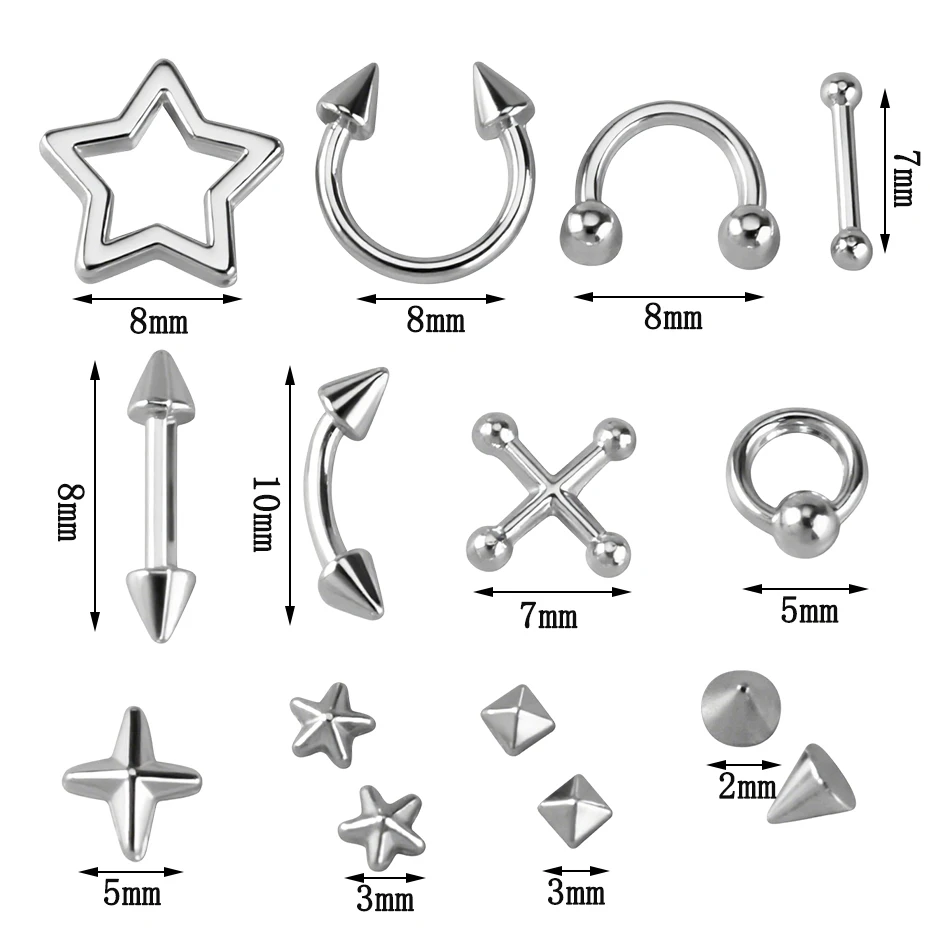 12グリッド パンク シルバーゴールド リベットスタイル ネイルチャーム Y2K メタルゴールド ピアスリベット ソリッドネイルアートデコレーション DIYネイル用品