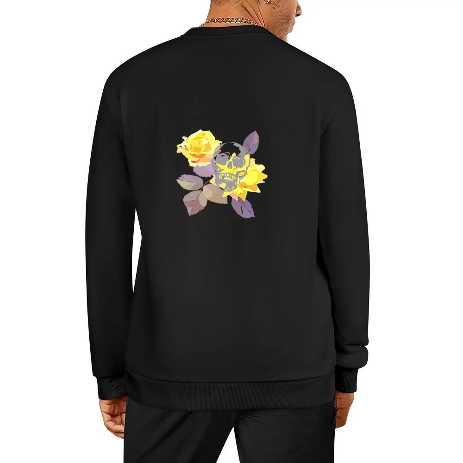 

Skull and flowers Pullover men clothing tracksuits male clothes mens clothes anime sweatshirt