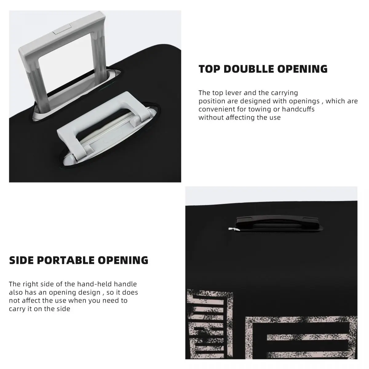 Lindemann capa de proteção para mala elástica capa protetora de bagagem de viagem para 18-32 polegadas