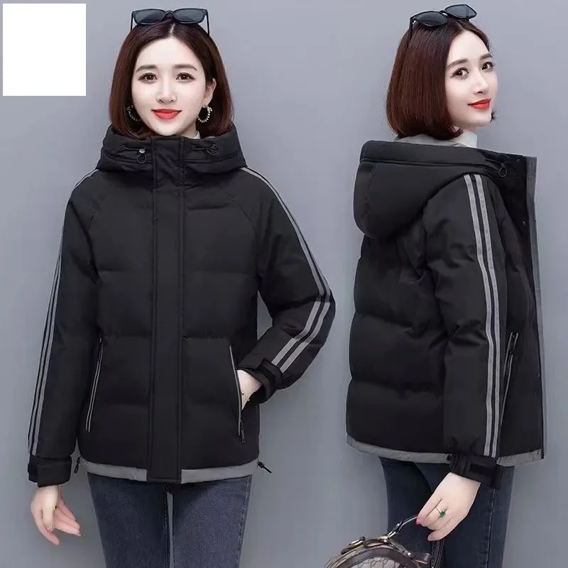 

Cotton-padded Short Women's Winter 2025 New Female Fashion Coat Warm Hooded Jacket Comfortable Down Cotton Ladies Loose Overwear