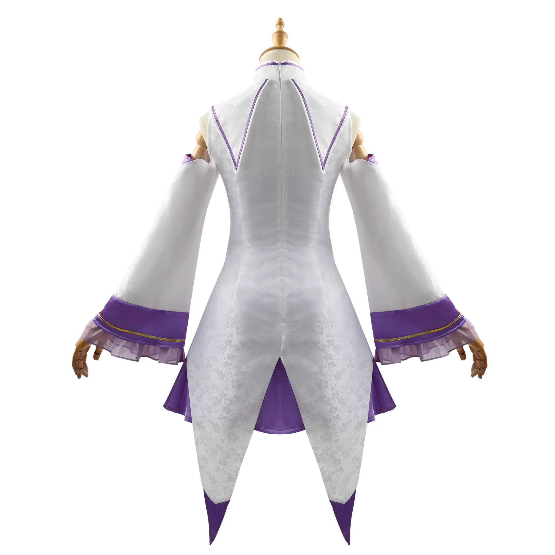 إميليا لوليتا موعد فستان كامل غطاء الرأس تأثيري أنيمي إميريا إعادة الحياة في عالم مختلف من الصفر شعر مستعار