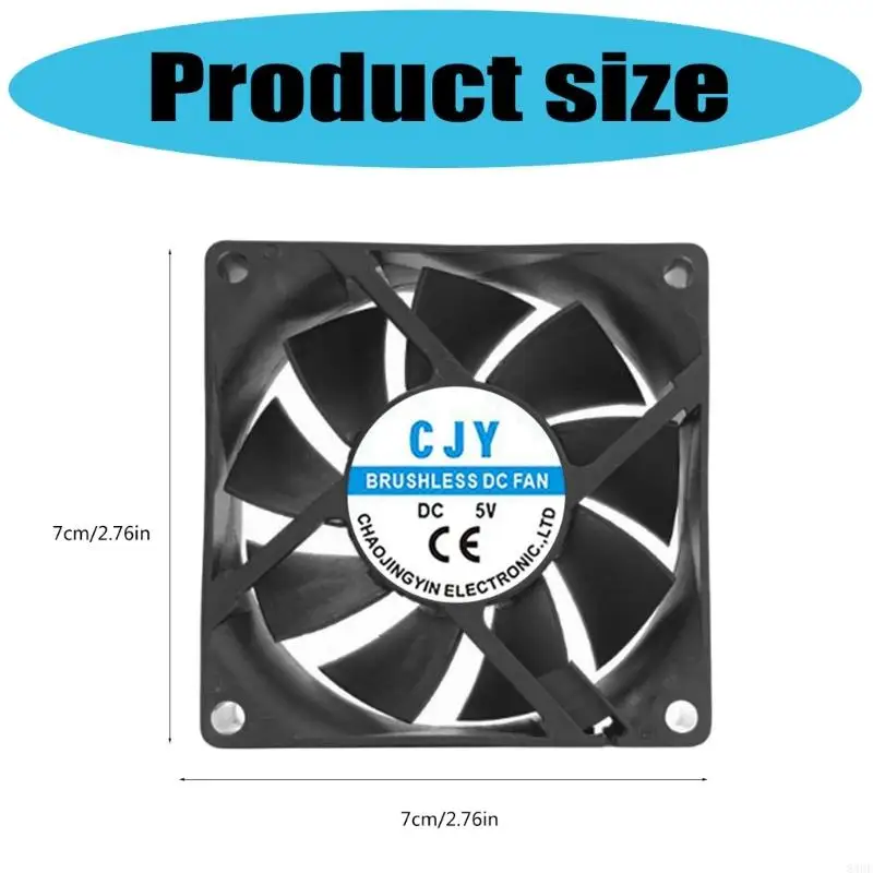 Rustige computer ventilator rustige pc -ventilator voor computer pc -hoes GPU CPU koel radiator koelventilator vervanging voor