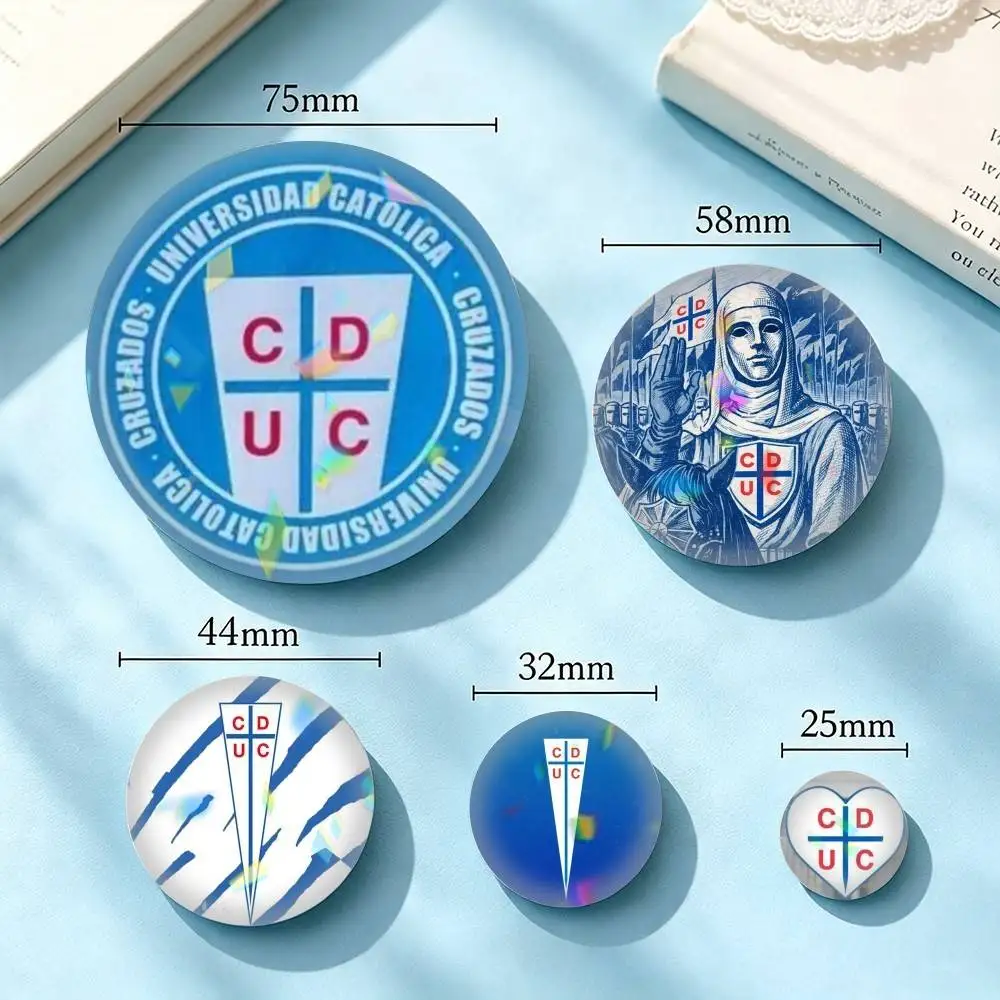 Universidad Catolica-A L-Logo 25mm 32mm 44mm 58mm 75mm Brooches Badges Pins for Accessories Gift