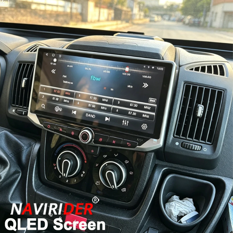 Carplay Android QLED Screen Car Radio Multimedia DSP Mobile Holder For Fiat Ducato Citroen Jumper Peugeot Boxer Dodge Ram 2500
