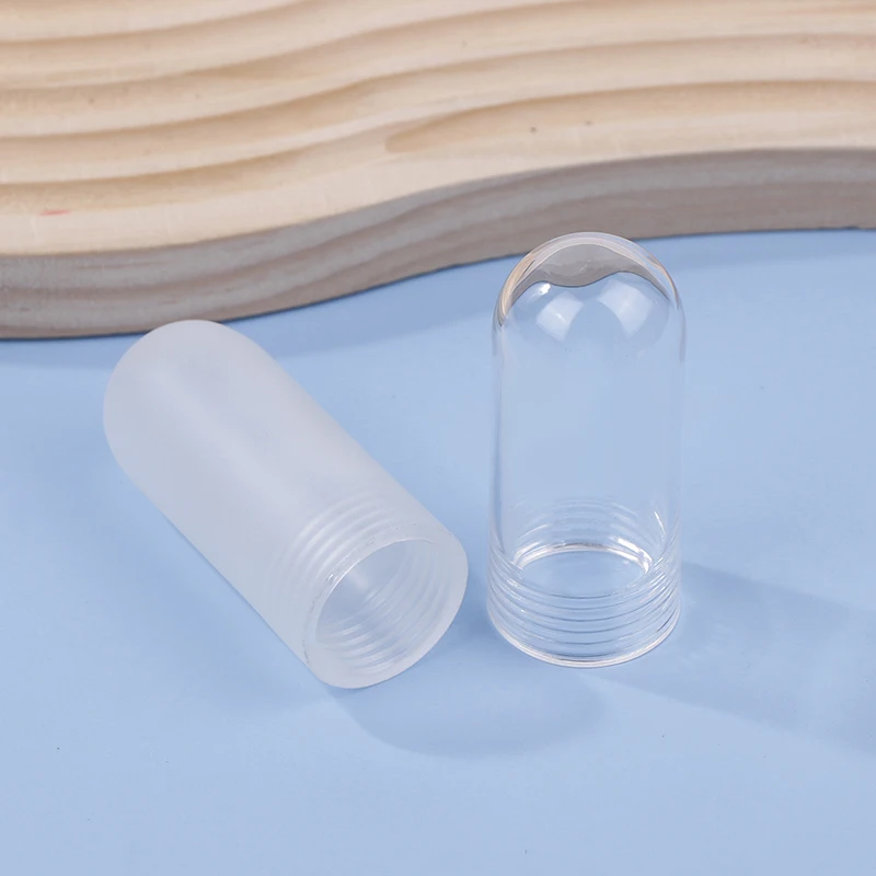 Secure Glass Tubular Shade for G9 Bulb; Threaded Neck Design; High-Quality Clear Glass Lamp Cover Replacement