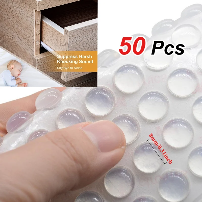 Used Furniture Hardware - 50 PCS/Set Self-Adhesive Door Stop Crash
