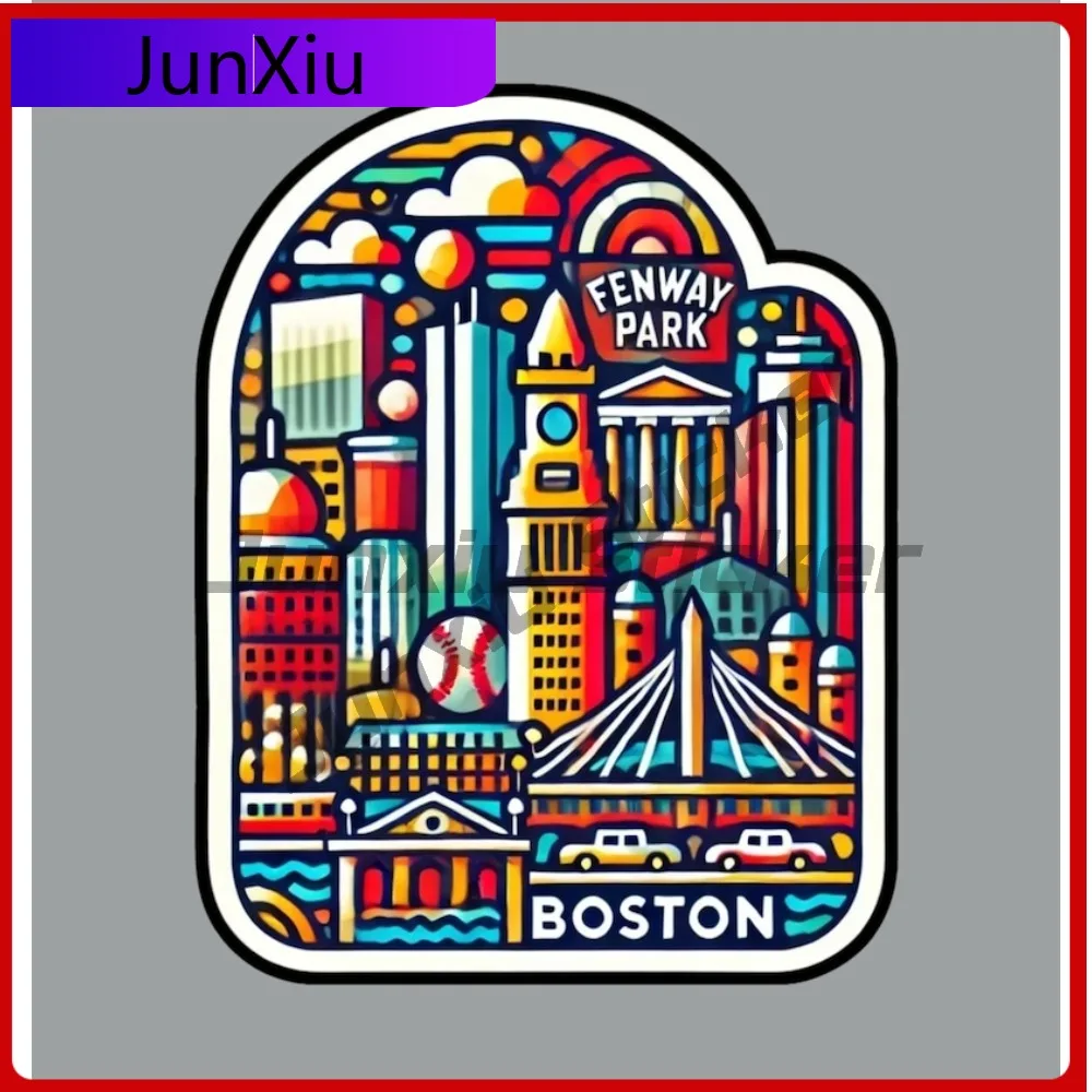 

Бостон LRTusettes крышка царапин Decasl наклейки для автомобилей декоративные наклейки Suv солнцезащитный козырек для автомобиля окно холодильника или декора ноутбука