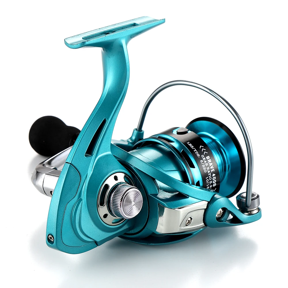 Spinning Fishing Reel Blue 1000-7000 Series Ultralight Max Drag 15kg Surfcasting Reels Saltwater Jigging Metal Spool for Peche