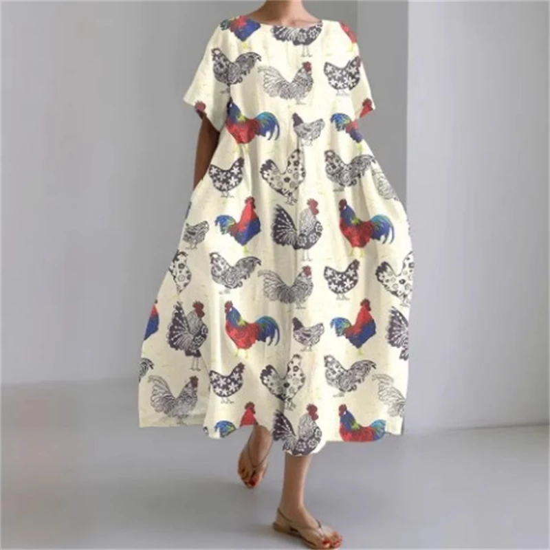 Col rond manches courtes hauts femmes imprimé Animal fleuri coton comme Blouse décontracté usage quotidien mode femme t-shirts été