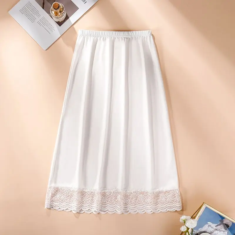 Casual Anti Penetration Half Bottom Skirt Lace A-line Skirt Korean Style Fashion Clothing Woman