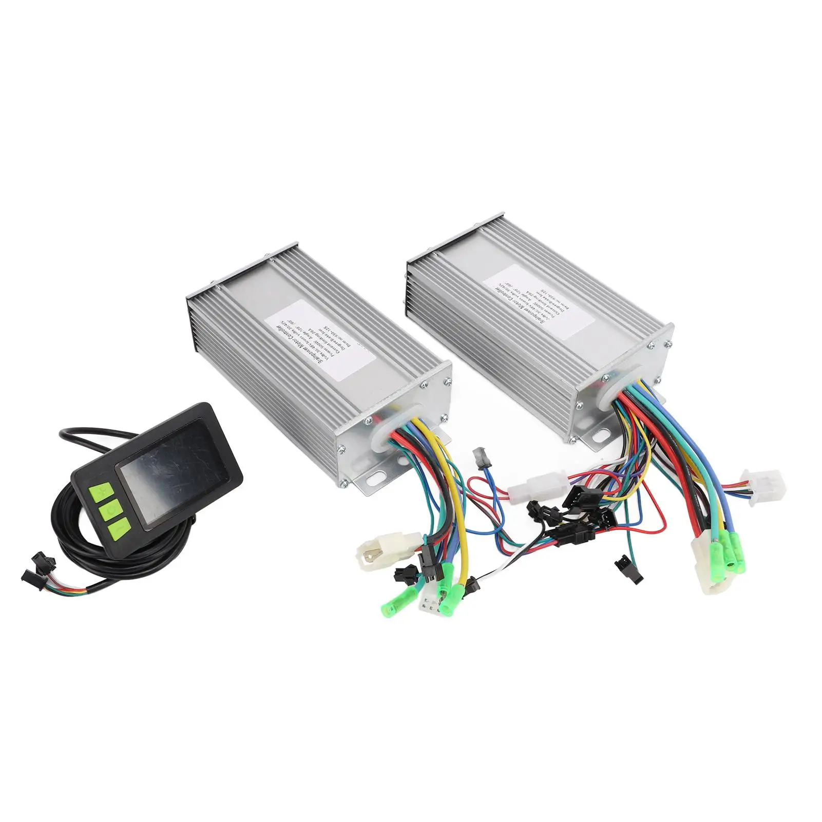 36V/48V Dual Drive Brushless Controller Kit with LCD Display for 450W/500W/1000W E-Bike/Scooter Motor