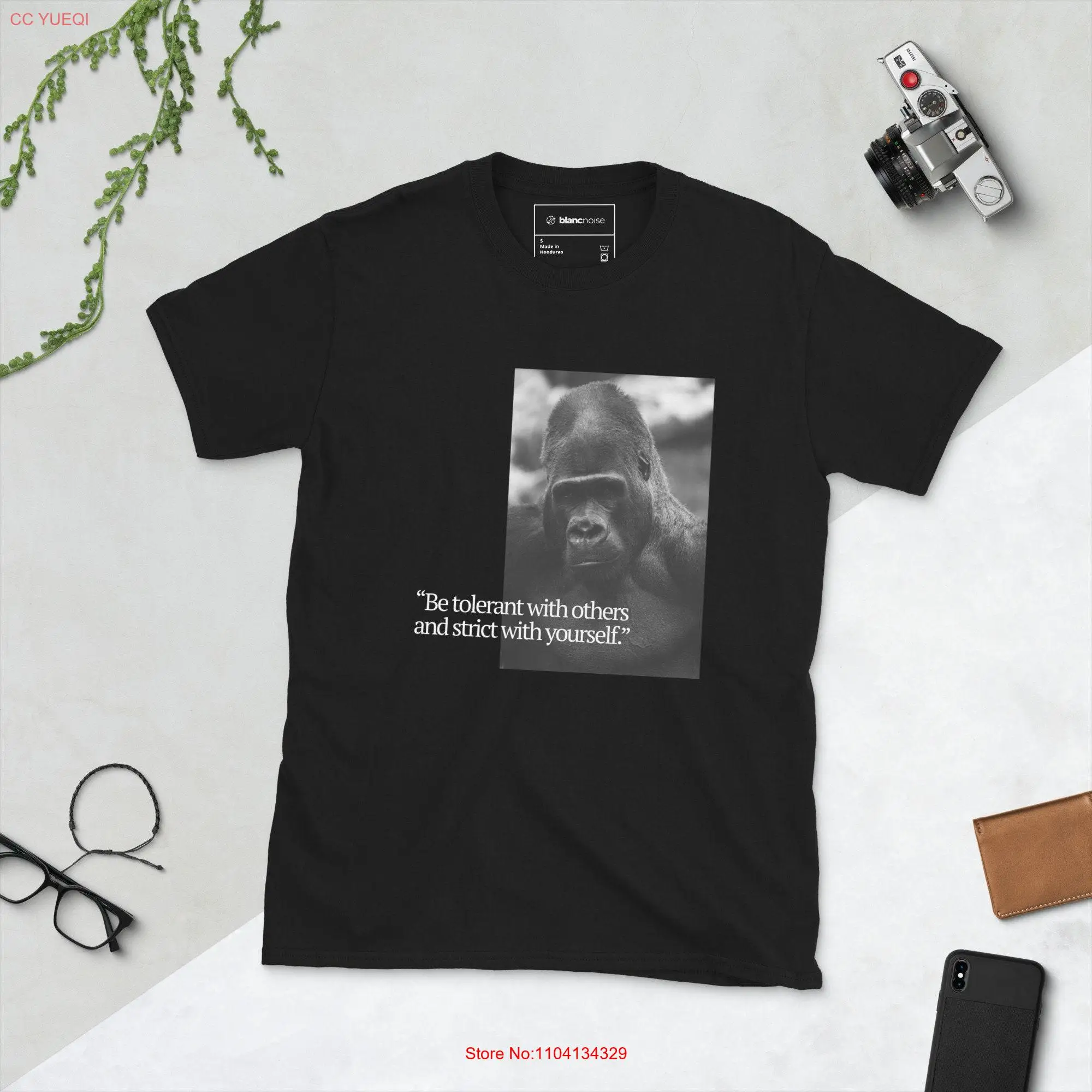 Stoic Philosophy Inspired I Marcus Aurelius Quote Silverback Gorilla  T Shirt long or short sleeves