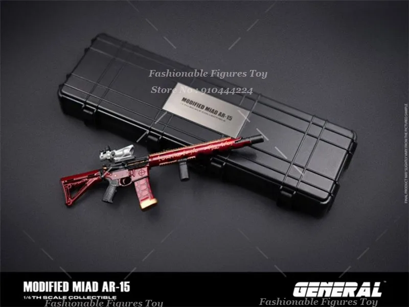 GENERAL GA-009 Escala 1/6 Arma de Soldado Clássicos Ar-15 Tipo Rifles Modelo de Plásticos de Combate Militar Fit 12 "Figura de Ação Corpo