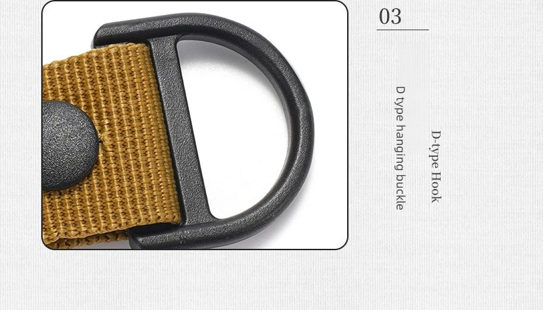 1 Stück Taktischer Karabiner Outdoor EDC Schlüsselanhänger Nylon-Gurtband Schlüsselhalter Camping Rucksack Gürtelhaken Aufhänge-Schnalle Multifunktions-Clip ﻿ – Detail 13