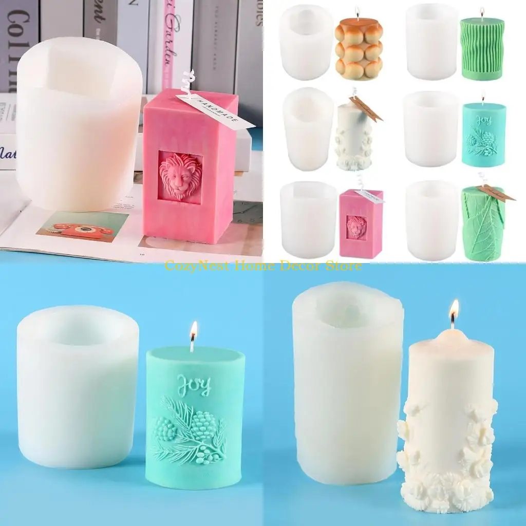 

92MF Cylinder Silicone Mold DIY Epoxy Resin Mould Wax Mold