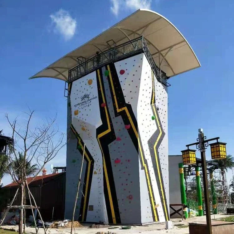 Your best quality choice! New project! Sturdy construction outdoor rock climbing wall!