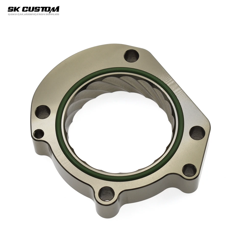 

SK CUSTOM For Hyundai Rohens Coupe 2.0T Santa FE Sonata 2.4L Azera Al aluminum throttle vortex intake spacer