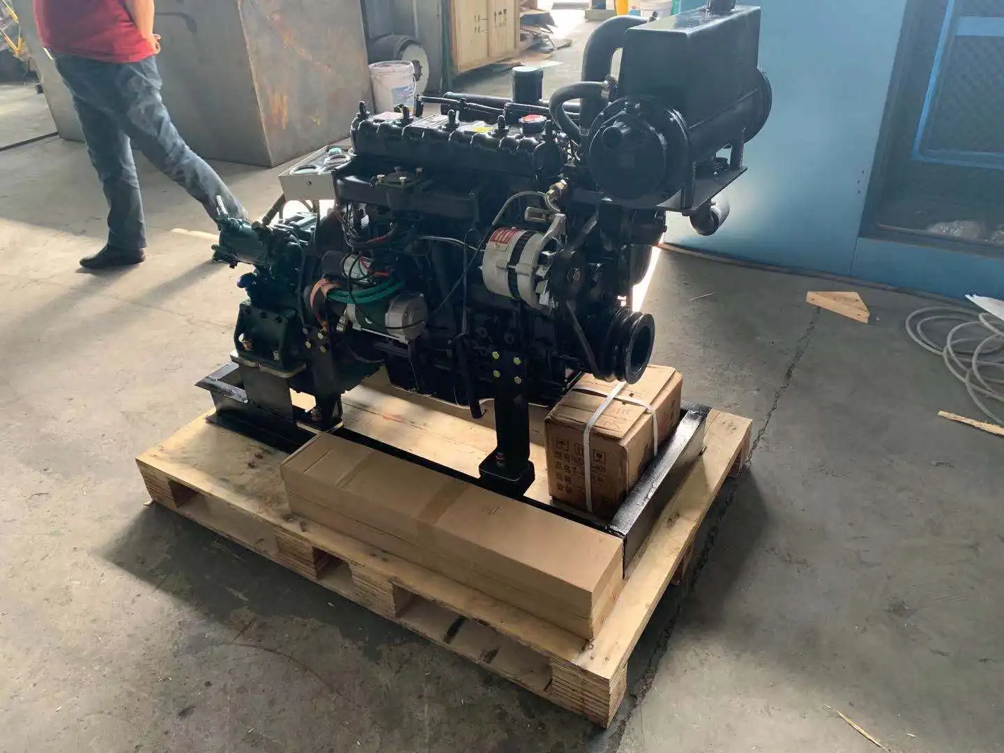 Hot Sale Brand new Ricardo 50HP 2200rpm marine Engine 490 for boat with 125 advance gearbox