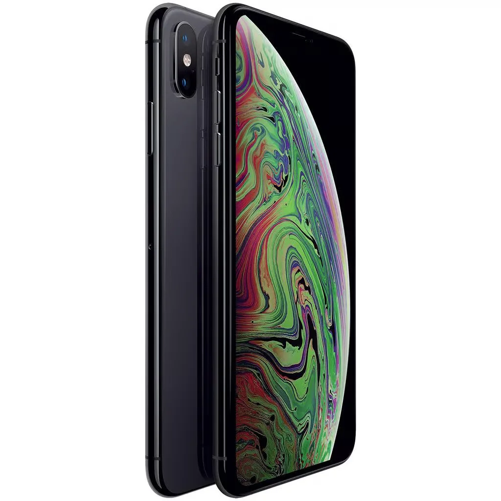 ปลดล็อคเดิม Apple iPhone XS Max 4G LTE A12 Bionic IOS 6.5 "โทรศัพท์มือถือ 4GB RAM 256GB ROM NFC 96% สมาร์ทโฟนใหม่