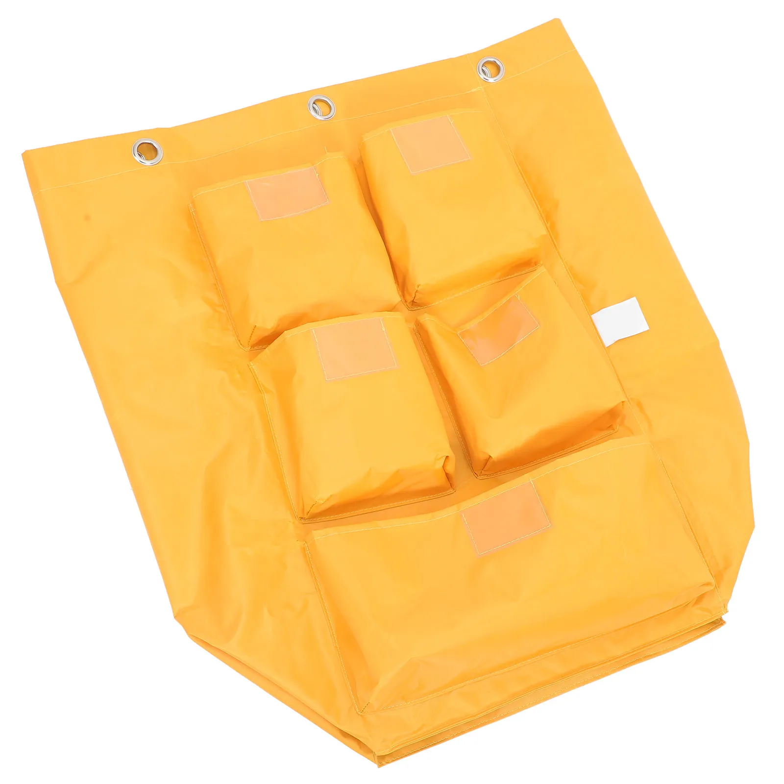 Janitorial Cart Bag Heavy Duty Thick Fabric Cleaning Supply Organizer for Housekeeping Carts Trash Collection and Tool Storage