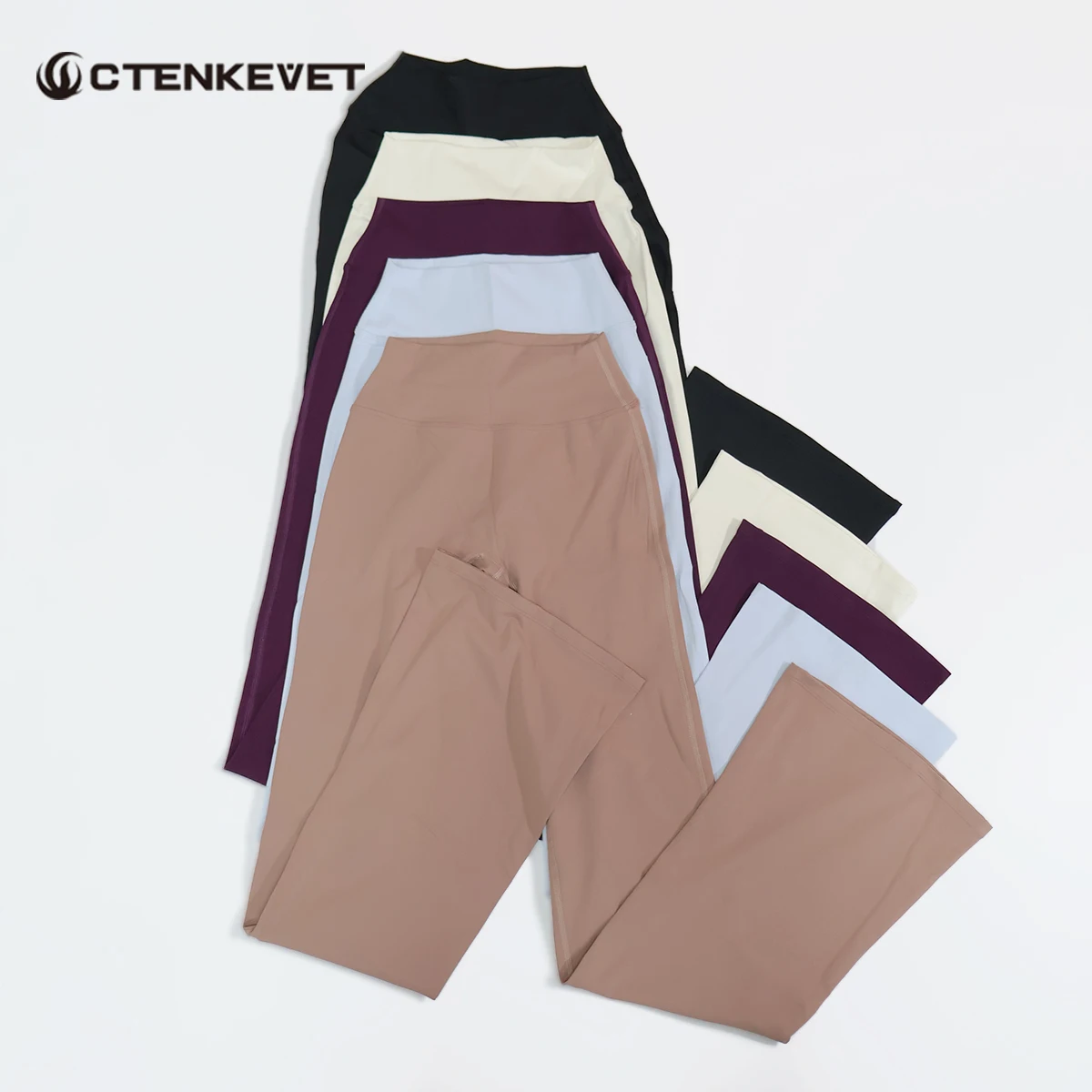 SummerWomen High-Waisted Wide-Leg Yoga Pants Female Slim-Fit Bell Bottom Running Fitness Flared Hem Fall Winter Collection Woman