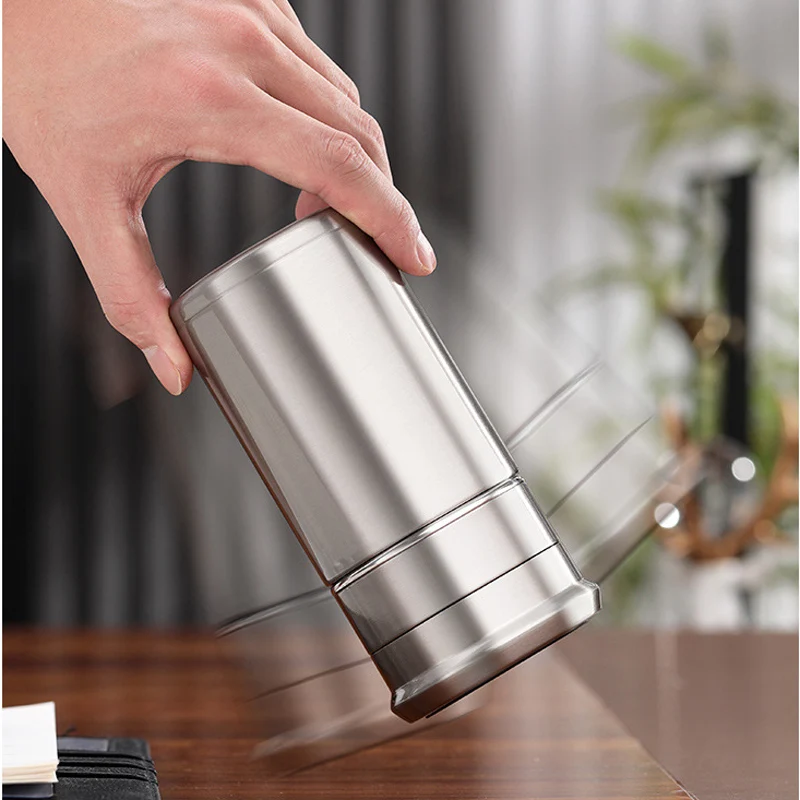 Premium SUS 316 Liner Tea Thermos Bottle Teas Separated Cup Black 316 Stainless Steel Thermos Tea Cup Separates Tea and Water