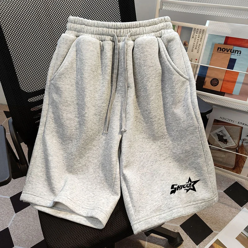 

Faionable Casual Men's orts Summer New Sle Spor Loose Fit Design Sensation Small ence Five-Quarter Length Pants