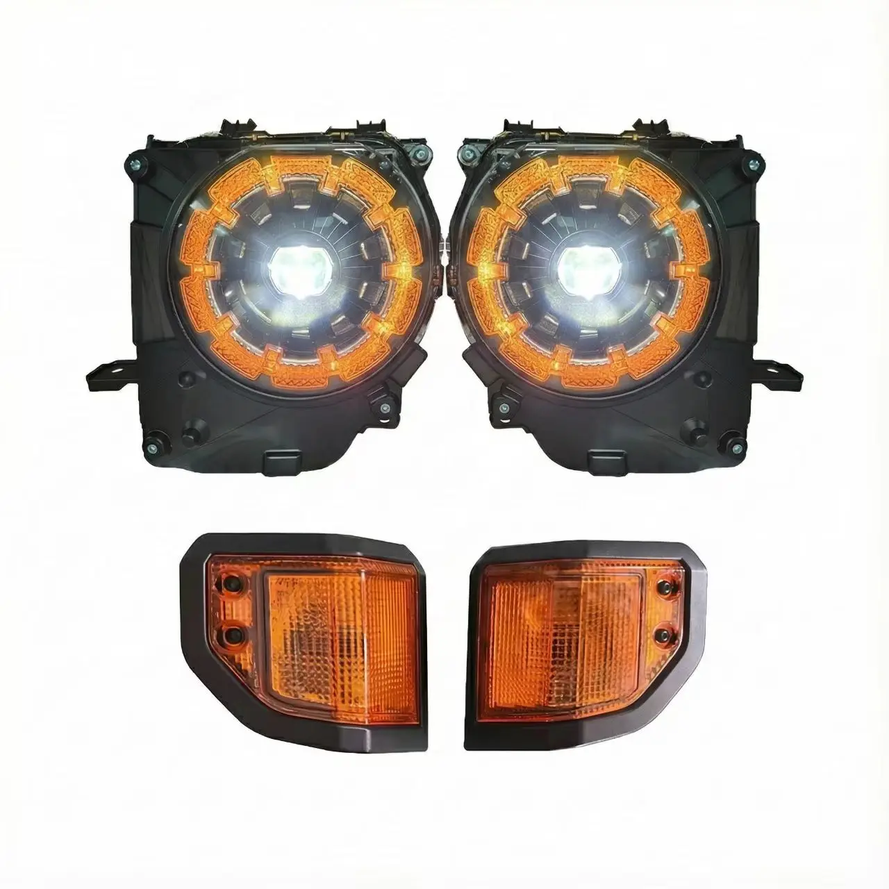 

2024 for Toyota Land Cruiser 70 75 76 77 78 79 LC70 LC76 LC78 LC79 LED Headlights Front Lamp Accessories Car LED Headlights