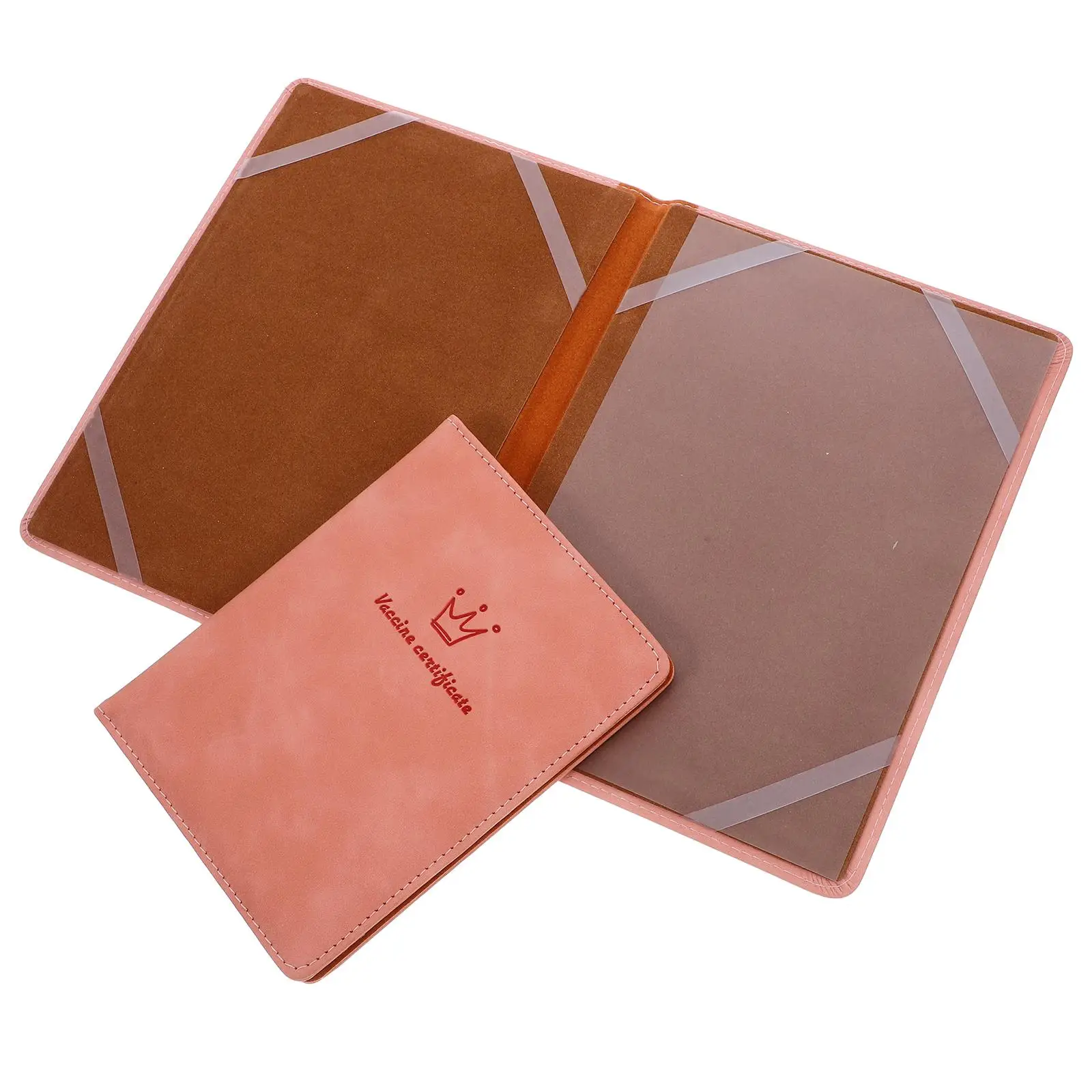 

2PCS Birth Certificate Cover Protector Material Easy Organization Portable Design Document Holder Certificate Folder