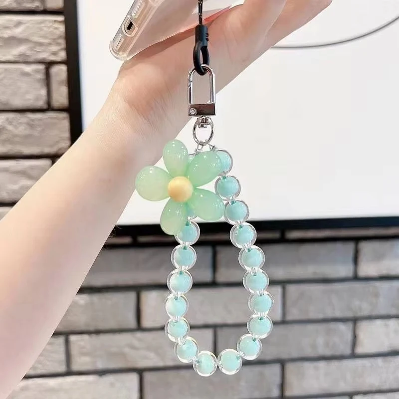 

Flowers Phone Lanyard Strap Anti-lost Cell Phone Wrist Rope Mobile Phone Backpack Keychain Cute Lanyard Strap For Huawei Phones